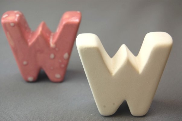 3d Letter W 4.5cm (pack Of 6)