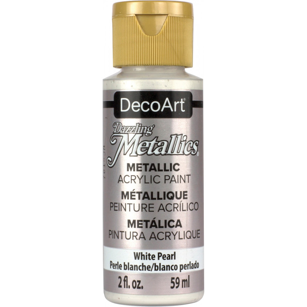 DecoArt White Pearl Metallics 2oz.