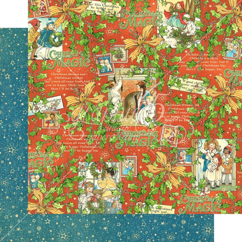 Graphic 45 Merry Memories 12x12 Paper Packs Of 5 Sheets