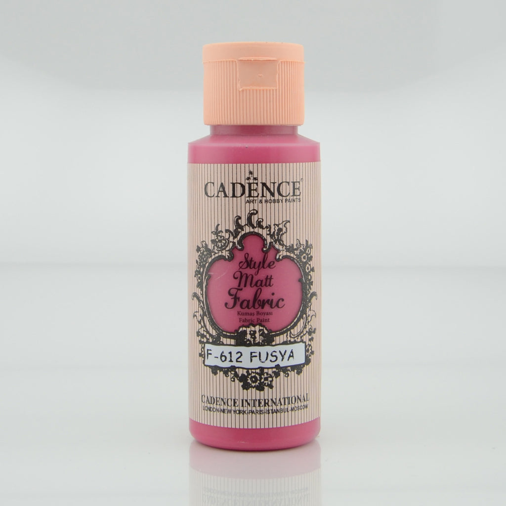 Cadence Fuchsia 59 Ml Style Matt Fabric Paint