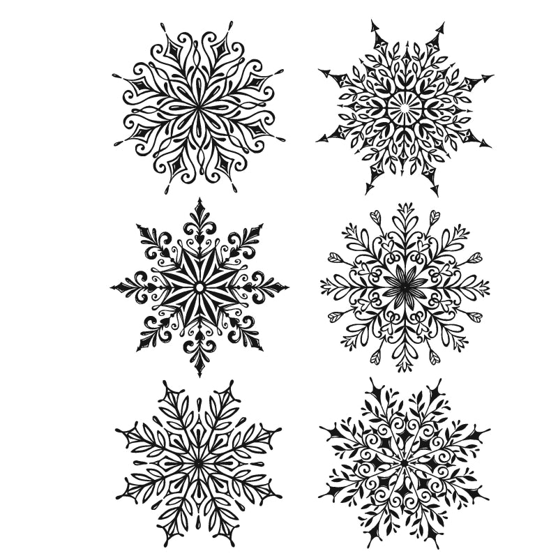 Art Gone Wild Swirly Snowflakes