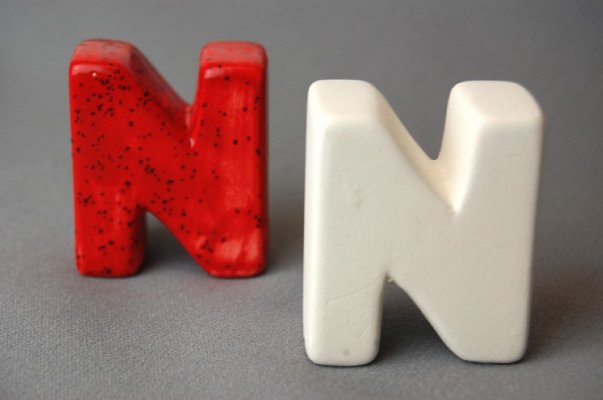 3d Letter N 4.5cm (pack Of 6)