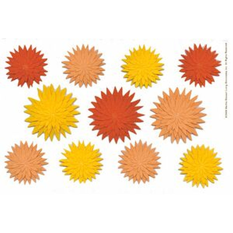 Martha Stewart Crafts Orange-yellow Dahlia Stickers