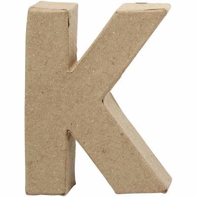 Creativ Letter K - 10cm - Single Paper Mã¢che