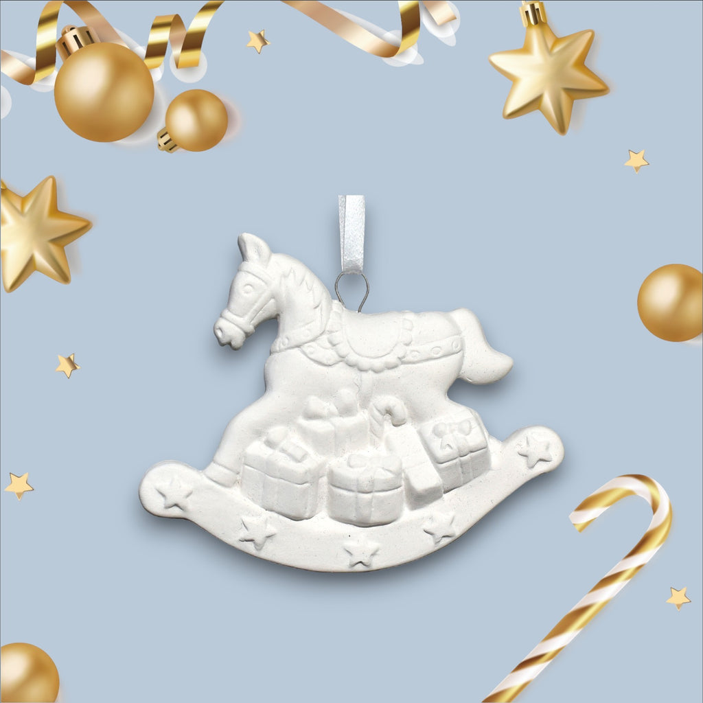 Rocking Horse Ornament (wrap Of 12)