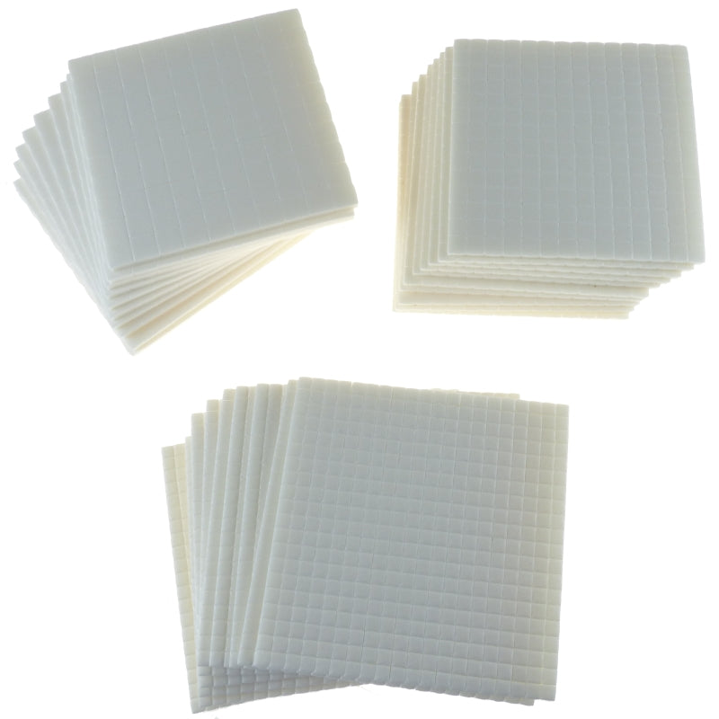 30sht Pk Assorted 3dfoamsqu 3mm