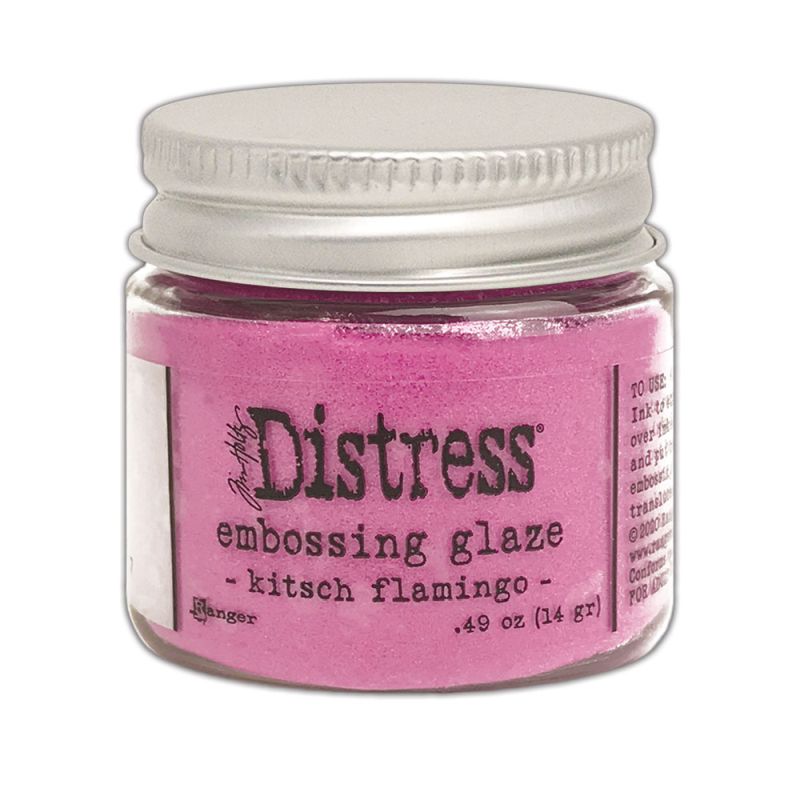 Ranger Distress Emboss Glaze Kitsch Flamingo