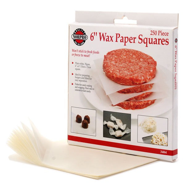 Norpro 6" Wax Paper Squares - 250 Pcs