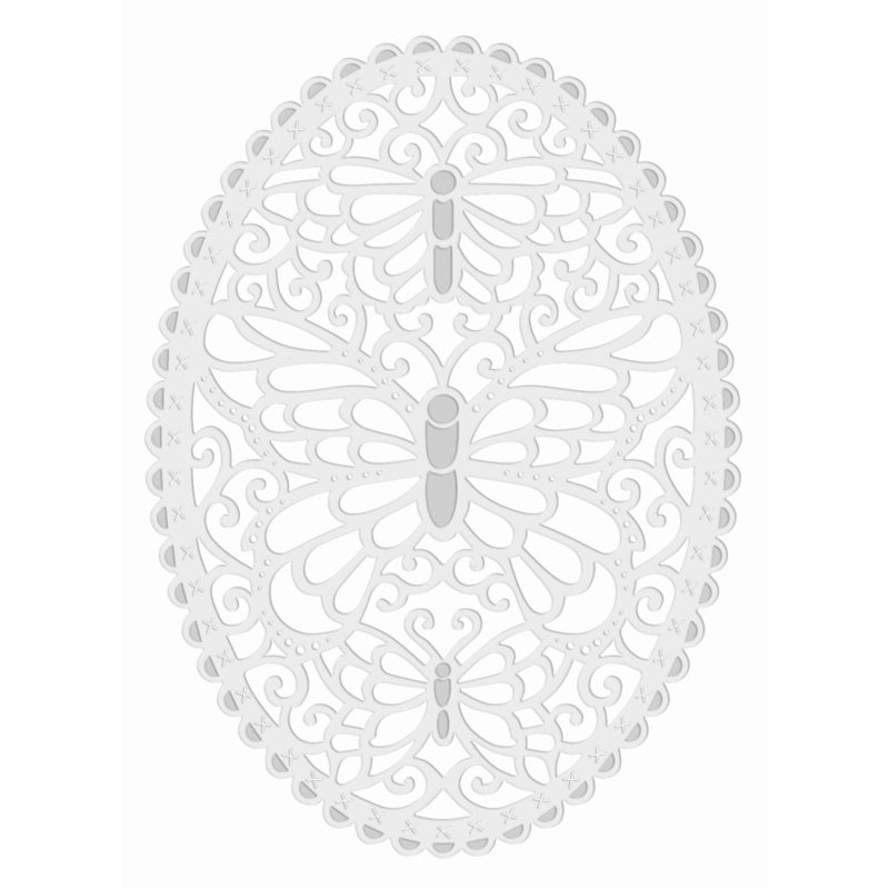 Sue Dix Butterfly Oval Sweet Dixie Cutting Die