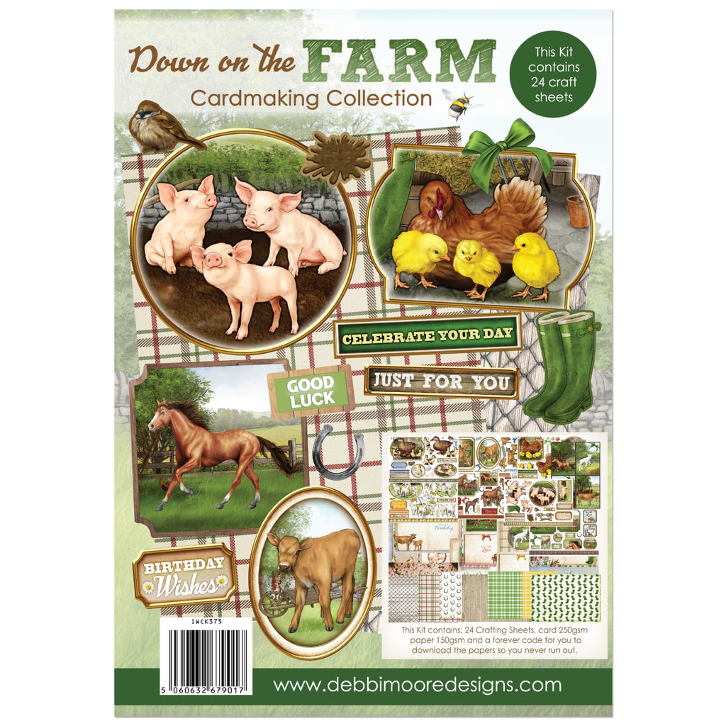 Debbi Moore Designs Cardmaking Kit - Down On The Farm