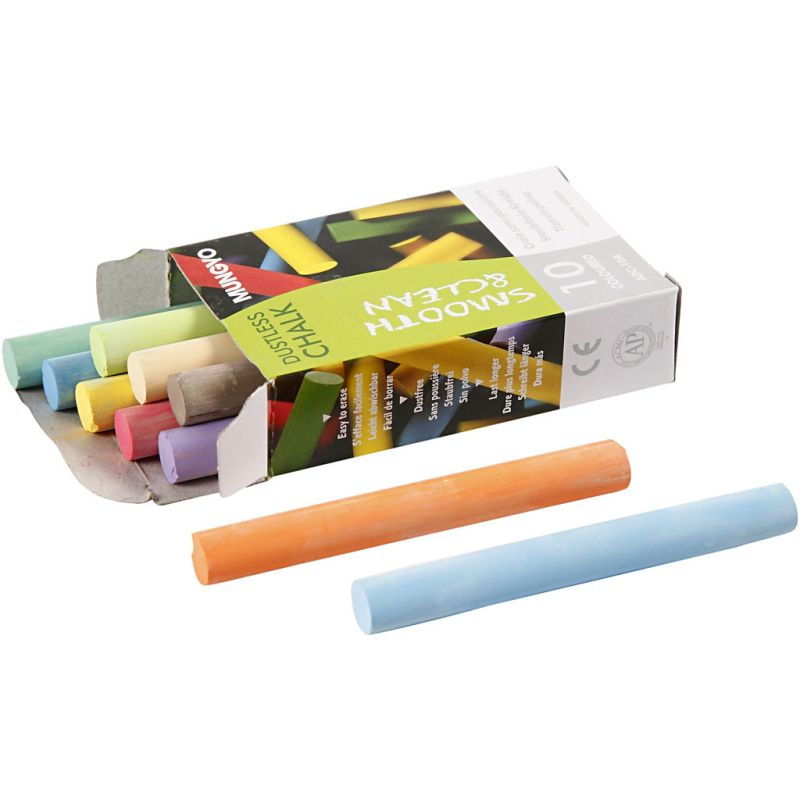 Creativ Chalkboard Chalk 8x1cm 10pieces Assorted