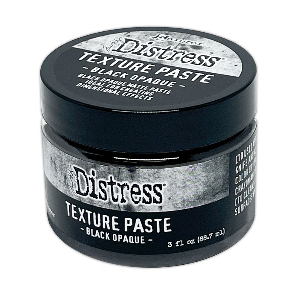 Ranger Tim Holtz Distress Halloween Texture Paste: Black Opaque