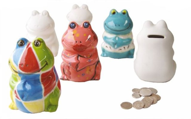 Smiley Froggy Bank (Carton Of 6)