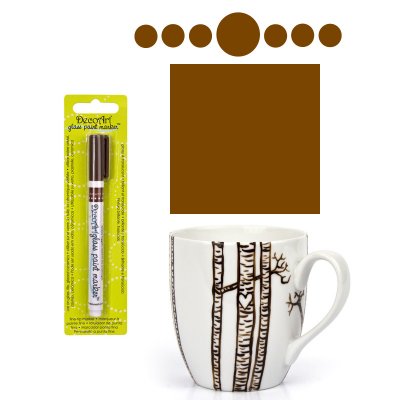 DecoArt Brown Glass Marker 1mm