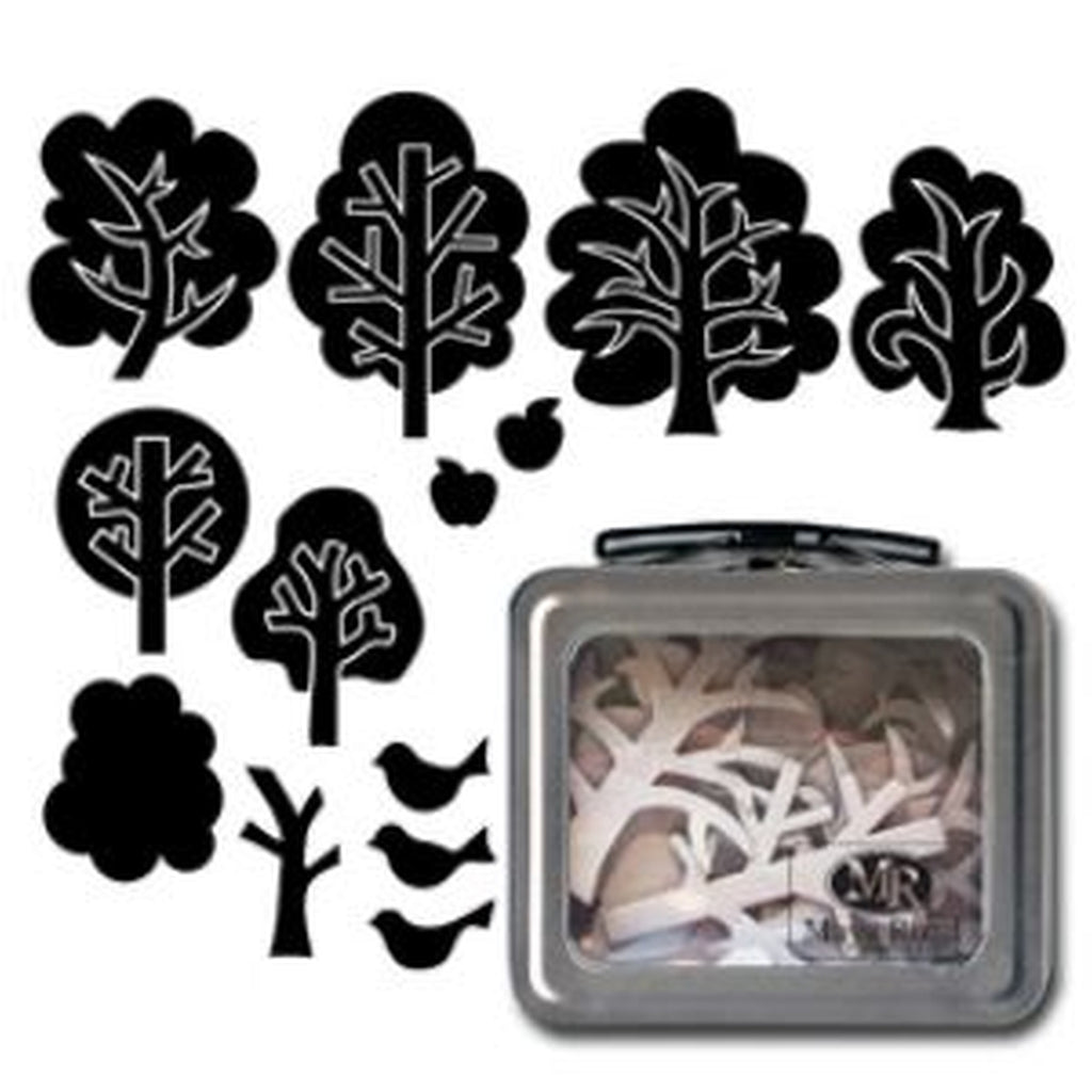 Maya Rd Trees Chipboard Set