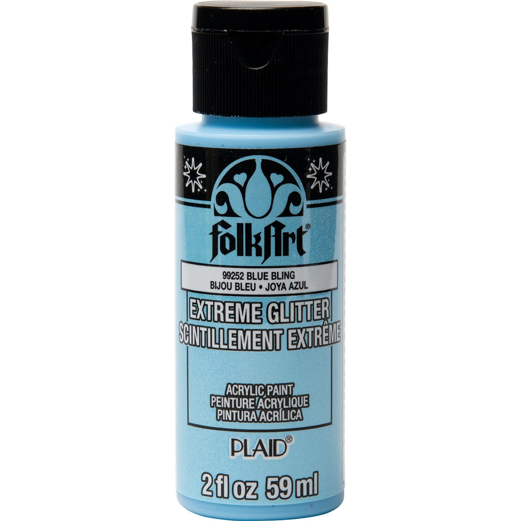 Blue Bling Folkart Extreme Glitter 2oz