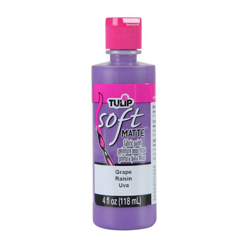 Tulip Matte Grape Soft Fabric Paint - 4oz