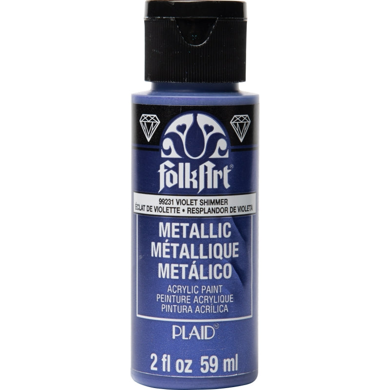 Violet Shimmer Metallic Folkart 2oz