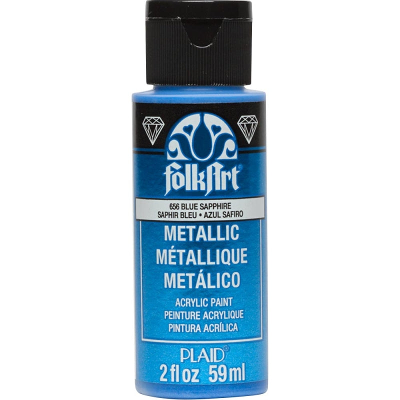 Blue Sapphire Metallic Folkart- 2oz