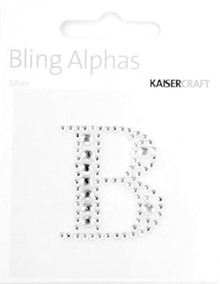 Kaisercraft Rhinestone  Silver Letter