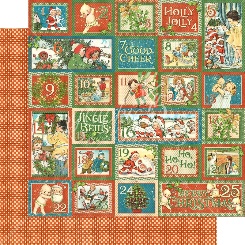 Graphic 45 Countdown Surprise 12x12 Paper Packs Of 5 Sheets