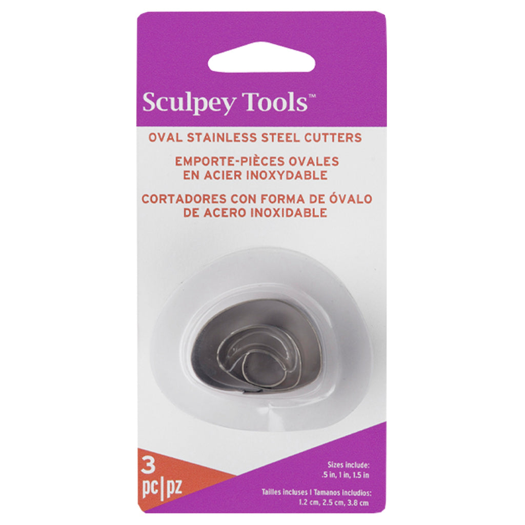 Sculpey Irregular Oval Cutter Set, 3 Pc