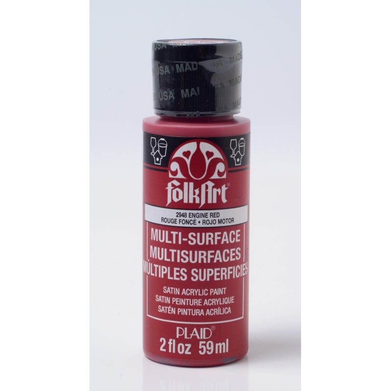 Engine Red Folkart Multi-surface 2oz