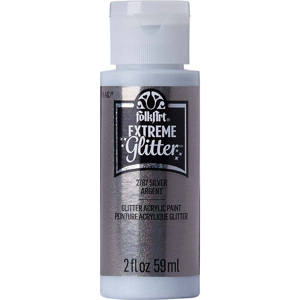 Silver Folkart Extreme Glitter 2oz