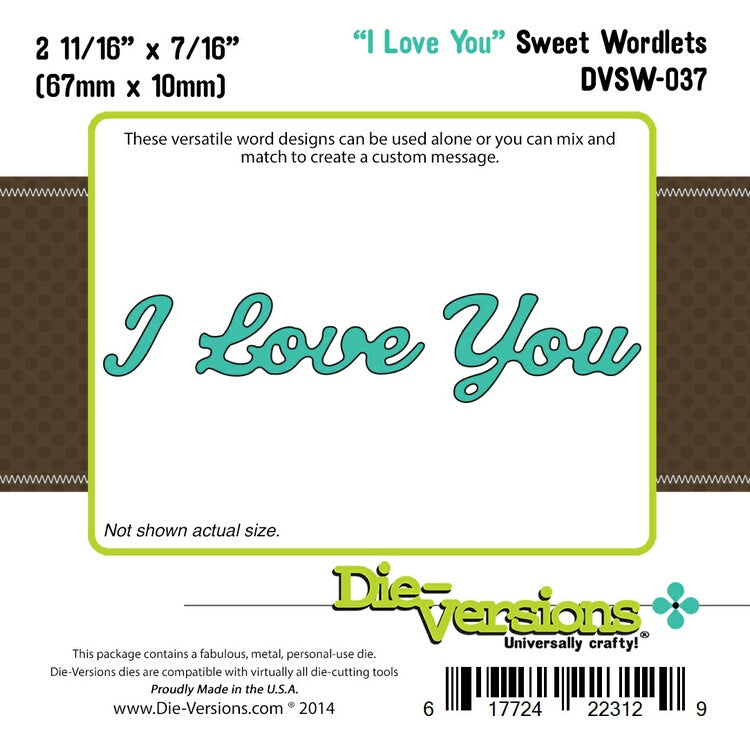 Die-Versions Sweet Wordlets - I Love You