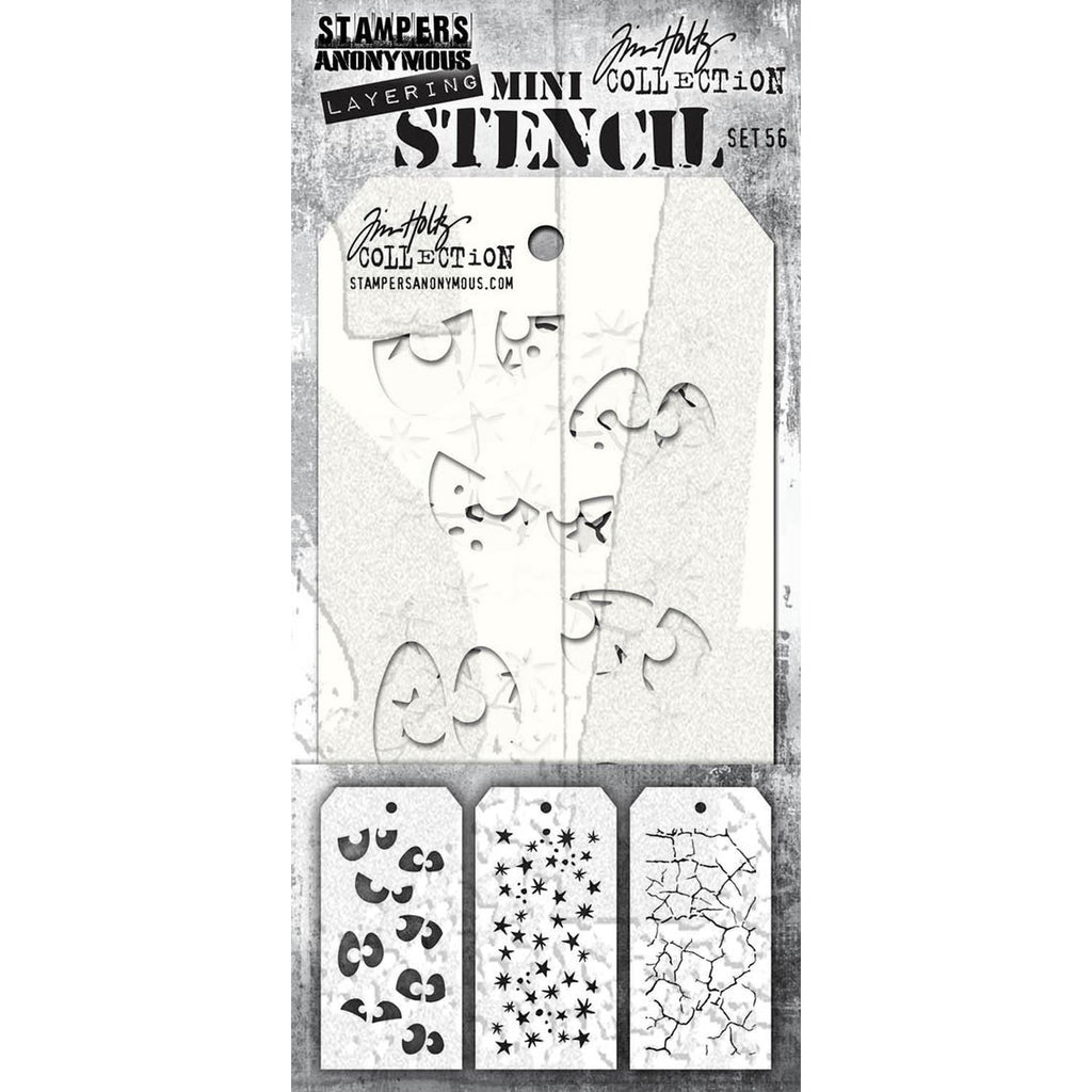 Tim Holtz Stampers Anonymous Mini Layering Stencil Set 56