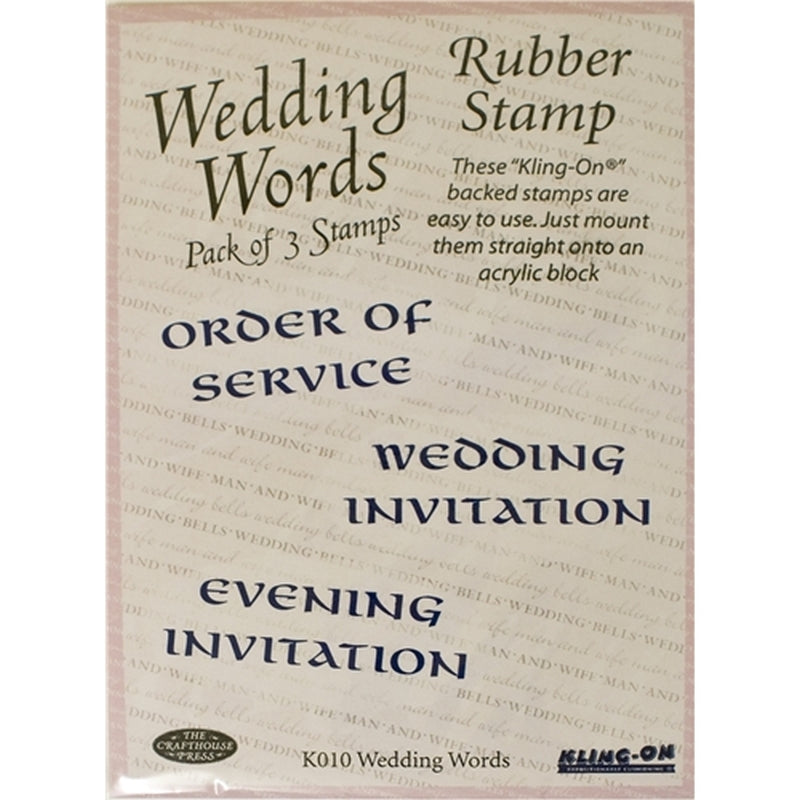 Finhaven Wedding Words Stamps Set