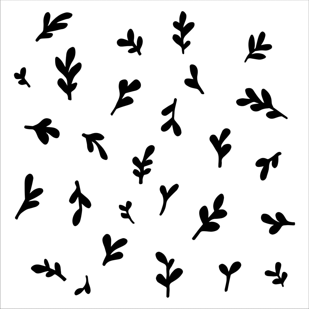 The Crafters Workshop 6x6 Stencil Barberry Buds