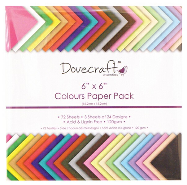 Trimcraft 6x6 Paper Pack Col Value 72 Sheets