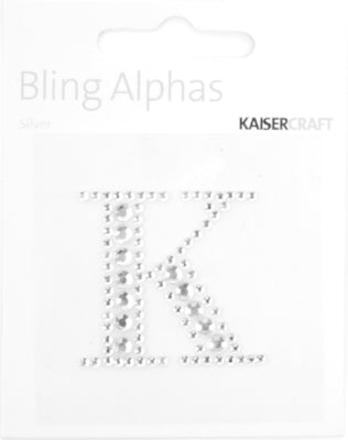 Kaisercraft Rhinestone  Silver Letter