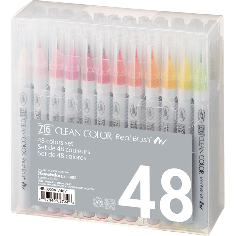 Kuretake Clean Colour Rb X48 Set48 Colour Set