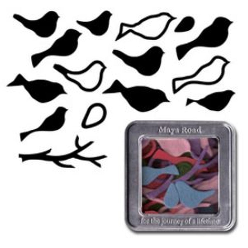 Maya Rd Micro Felt Birds - Brights Set