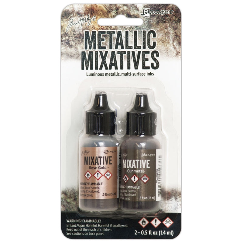 Ranger Alcohol Ink Kit Mixative Rose Gold Gunmetal