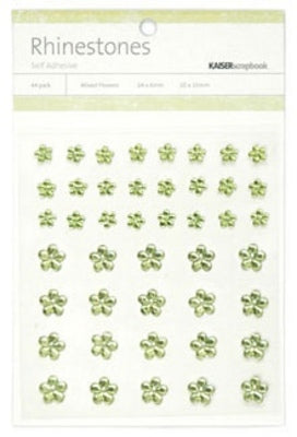 Kaisercraft Mx Flower Rhinestones - Mint