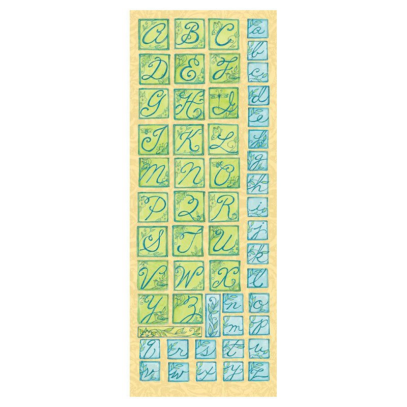 K&Company Sw Nature Die-cut Alphabet Stickers