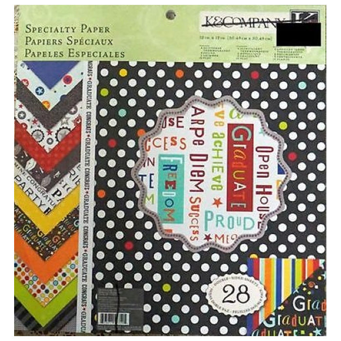 K&Company Graduation 12 X 12 Speciality Paper Pad