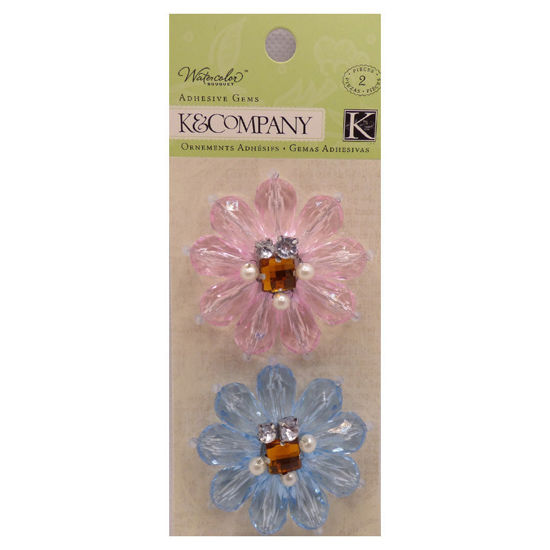 Watercolour Floral Beaded Adhesives