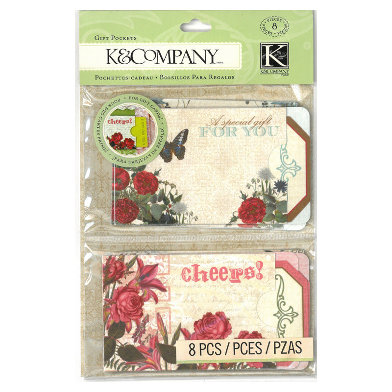 K&Company Floral Gift Pockets