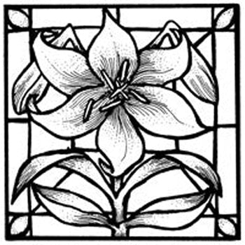 Lily Stained Glass