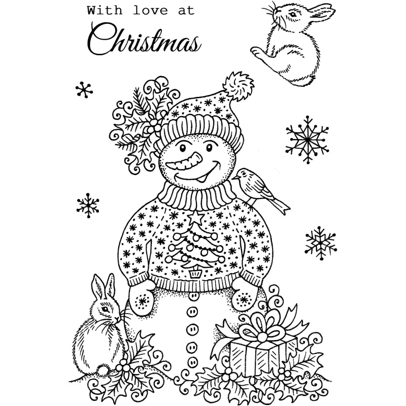 Photocentric Sue Dix Snowman In Jumper