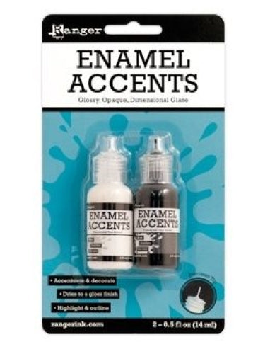 Ranger Enamel Accents Black And White