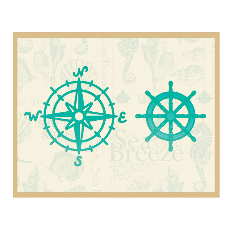 Artdeco Creations Con Compass & Wheel