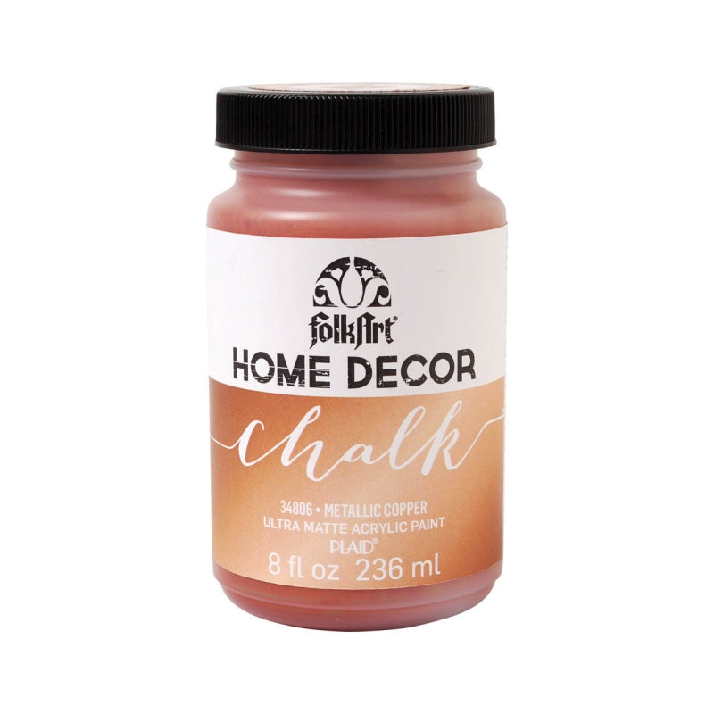 Metallic Copper Folkart Home Decor Chalk 8oz