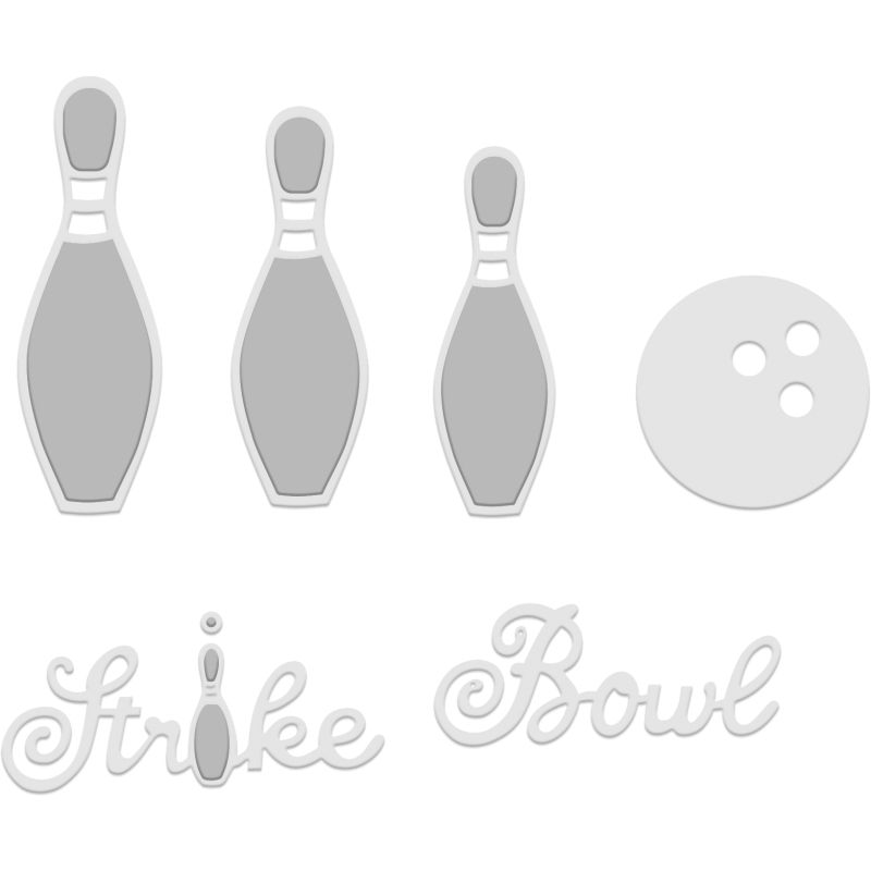 Sue Dix Ten Pin Bowling Sweet Dixie Cutting Die