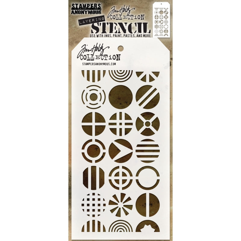 Art Gone Wild Patchwork Circle Stencils