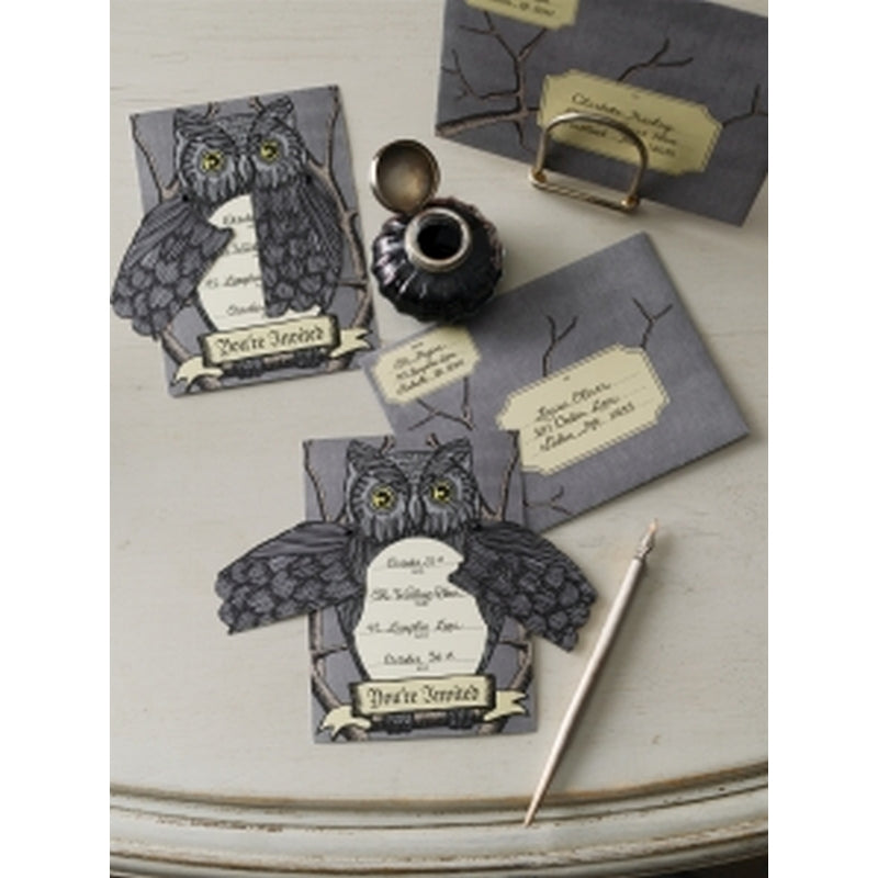 Martha Stewart Crafts Elegant Witch Owl Invitations